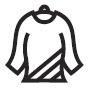Japanese care label hang dry in shade