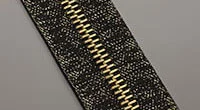 M60 Lurex tape black gold